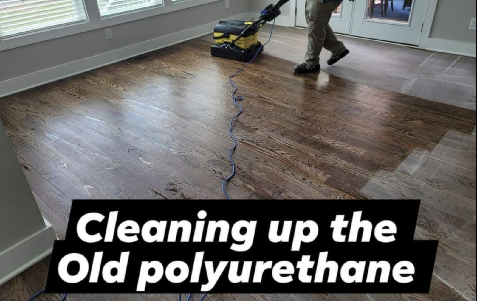 Hardwood floor — cleaning up old polyurethane